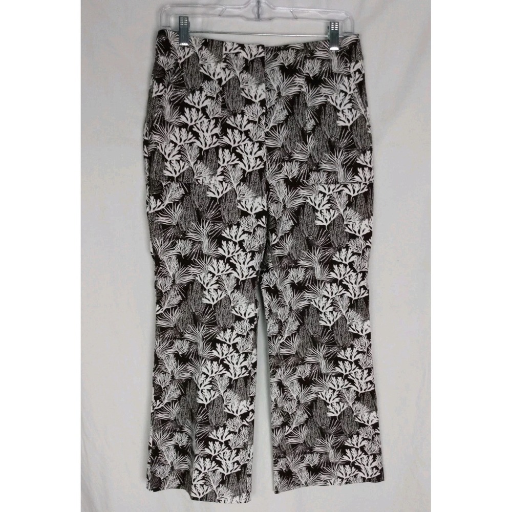 LOFT‎ Women's DarkBrown/White Floral size 4 Petites NWOT
